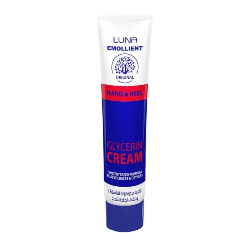 كريم مرطب للايد والكعوب بالجلسرين من لونا Luna Emollient Hand & Heel Glycerin Cream