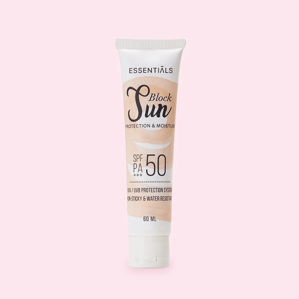 واقي شمس ومرطب من اسينشيالز Essentials Sun Block SPF 50 PA Protection And Moisture