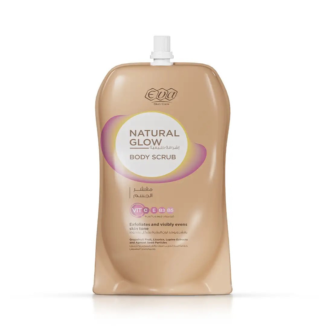 سكراب ناتشورال جلو للجسم من ايفا EVA SKIN CARE NATURAL GLOW BODY SCRUB
