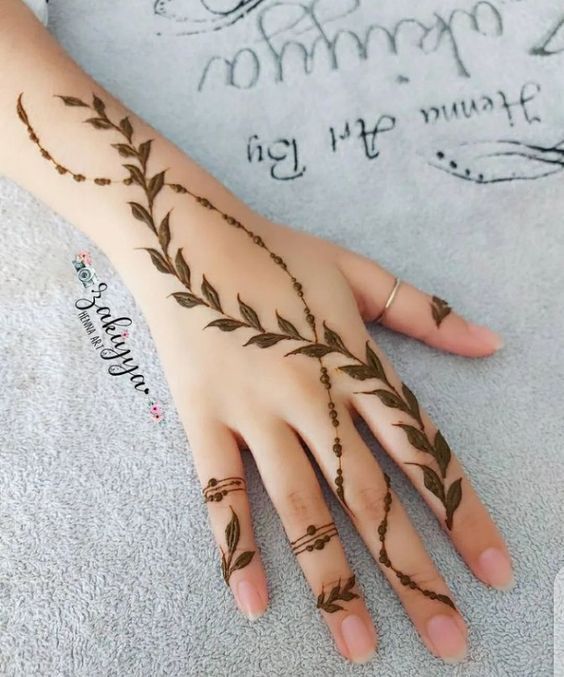 افكار رسومات حنة للايد.23 افكار رسومات حنة للايد.23