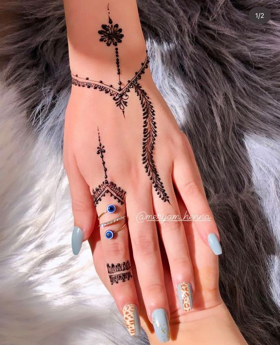 افكار رسومات حنة للايد.34 افكار رسومات حنة للايد.34