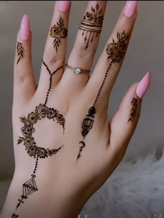 افكار رسومات حنة للايد.5 افكار رسومات حنة للايد.5