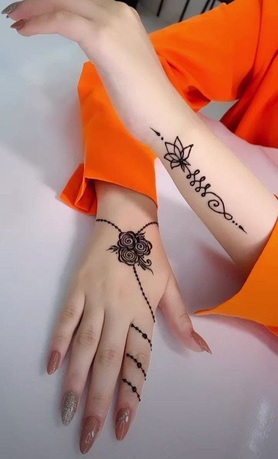 افكار رسومات حنة للايد.51 افكار رسومات حنة للايد.51