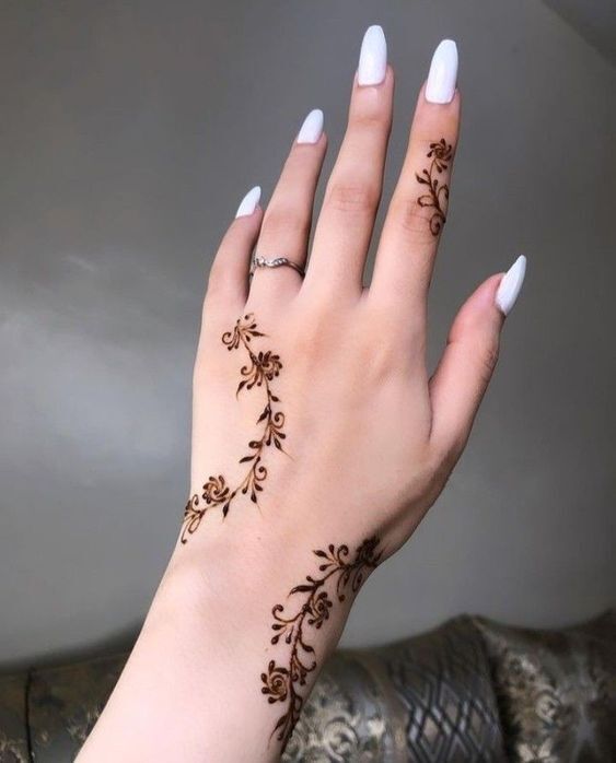افكار رسومات حنة للايد.6 افكار رسومات حنة للايد.6