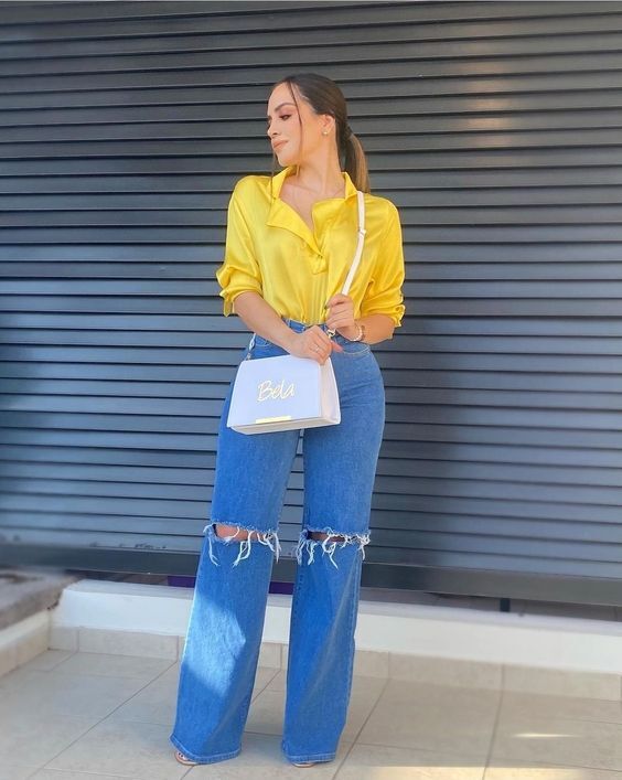 الجينز برجل واسعة.36 الجينز برجل واسعة.36