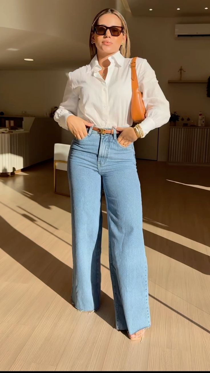 الجينز برجل واسعة.37 الجينز برجل واسعة.37