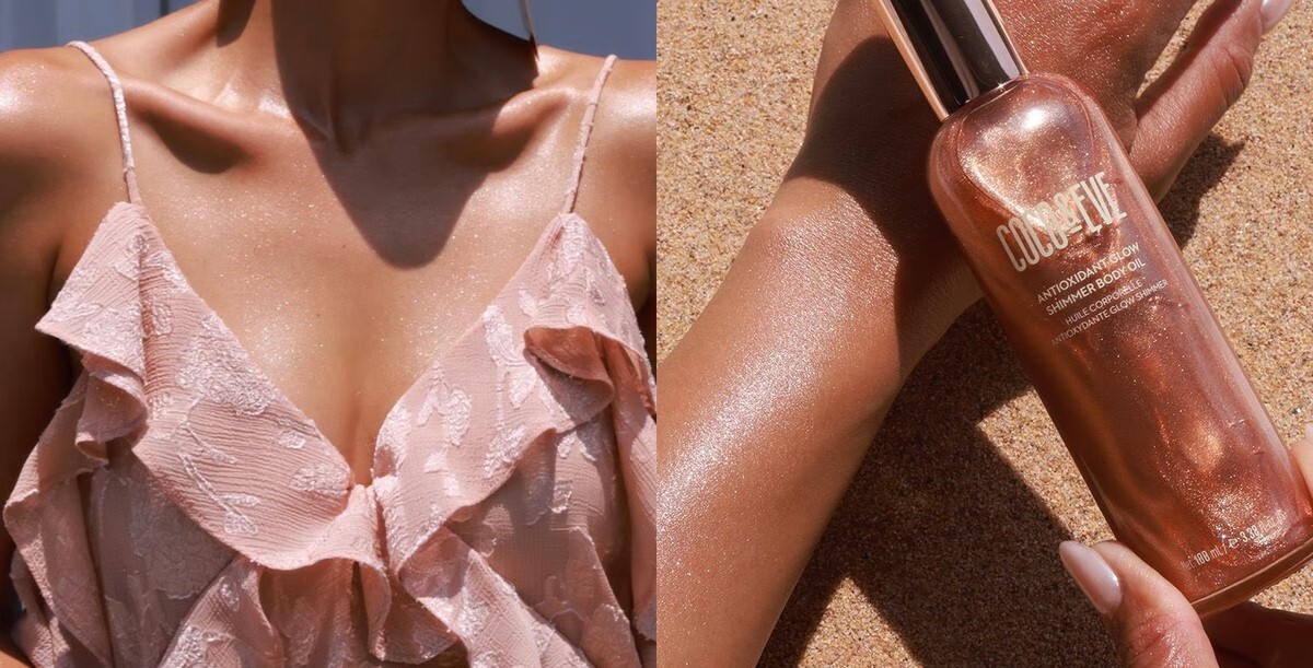 طريقة عمل زيت ملمع للجسم Shimmer Body Oil