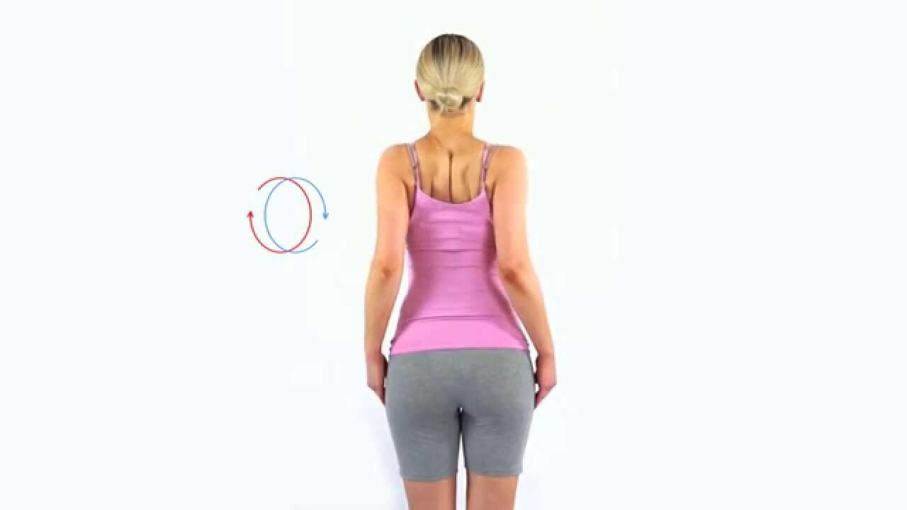 تمرين Shoulder rolls تمرين Shoulder rolls