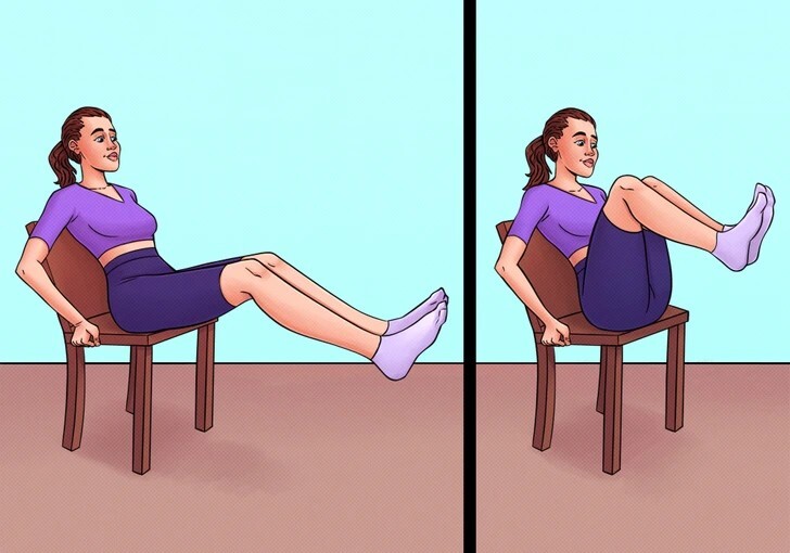 Seated abs exercise Seated abs exercise