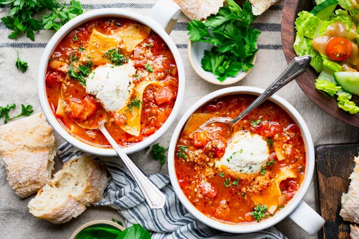 شوربة اللازانيا.3 شوربة اللازانيا.3