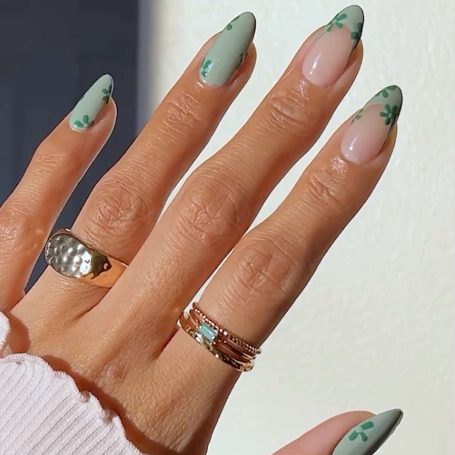 Pistachio Green nails.1