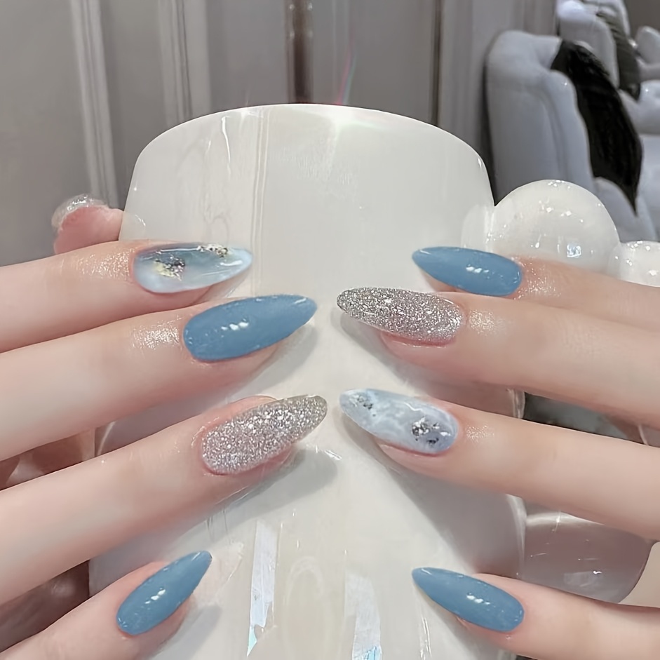 Sky Blue nails