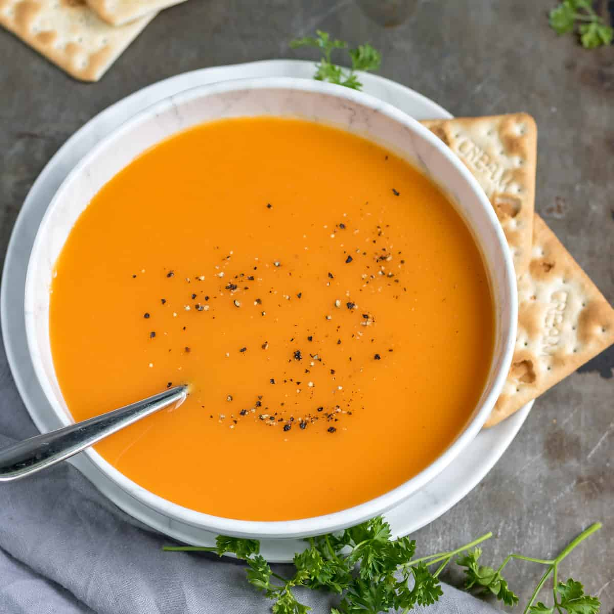 شوربة الجزر والزنجبيل