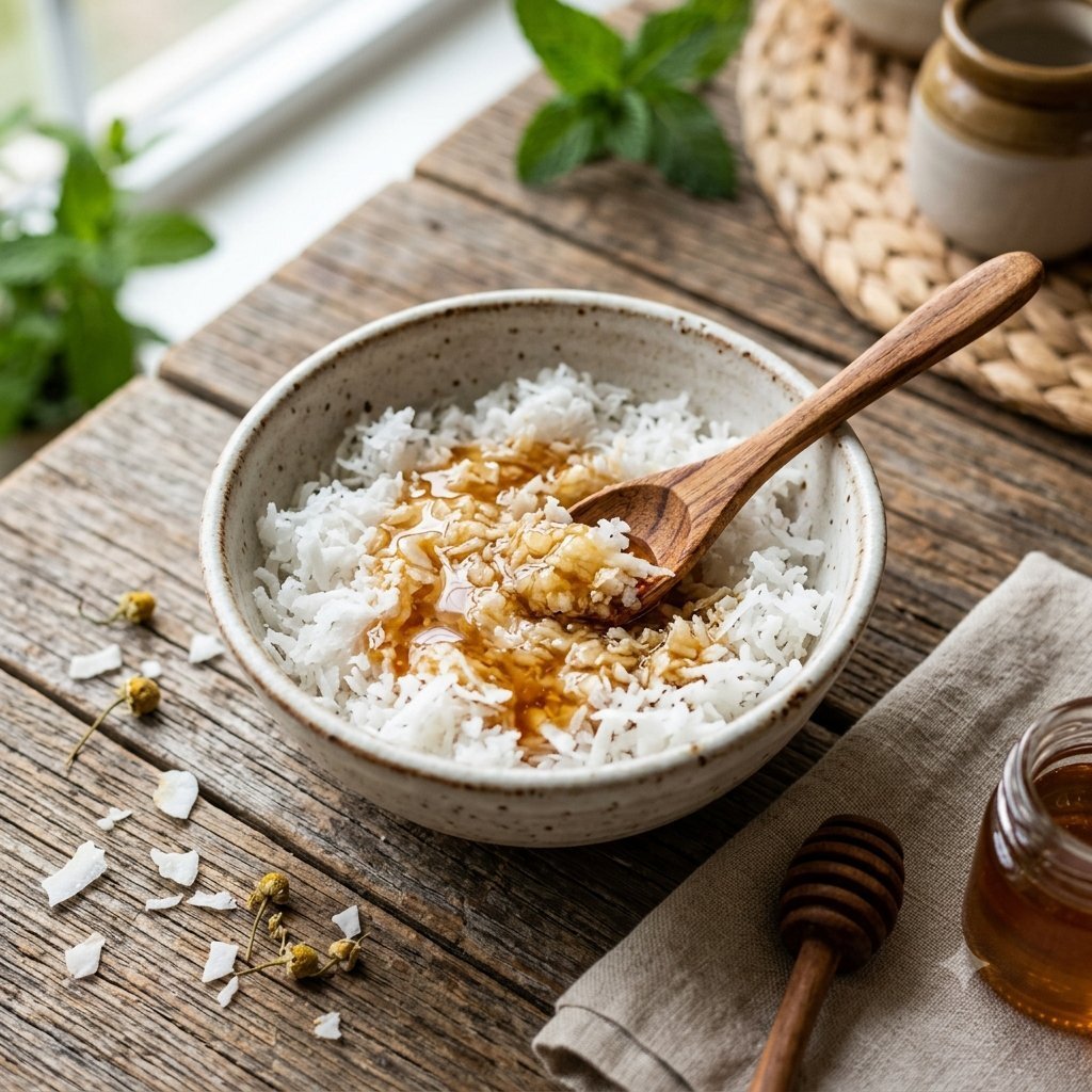 coconut with honey