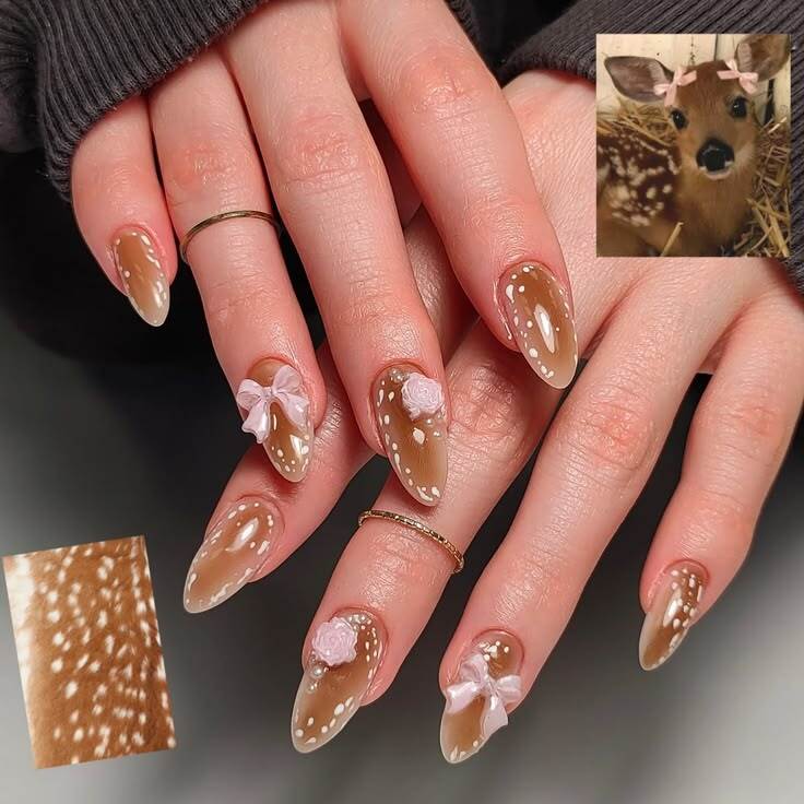Deer Print Nails 15