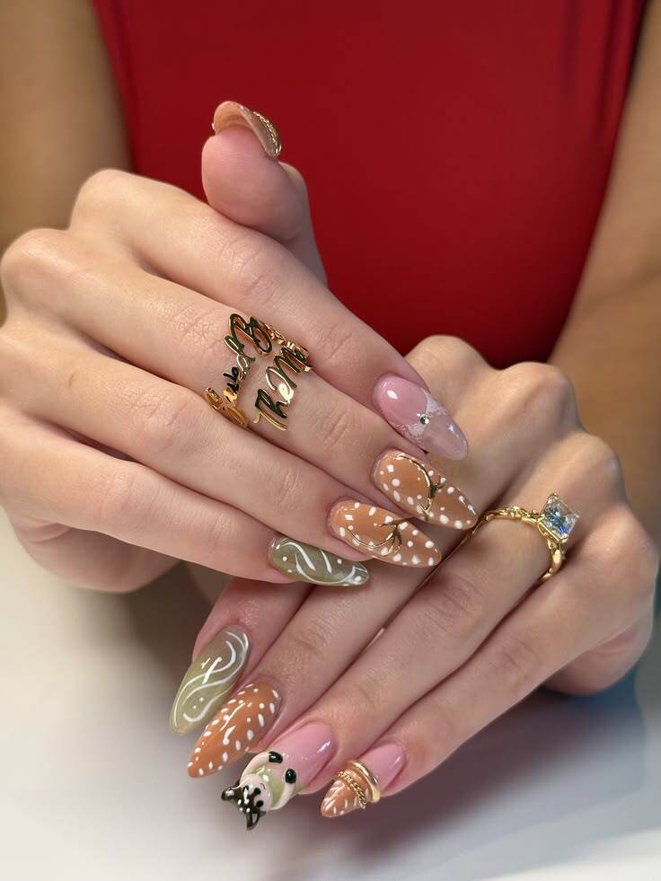 Deer Print Nails 18