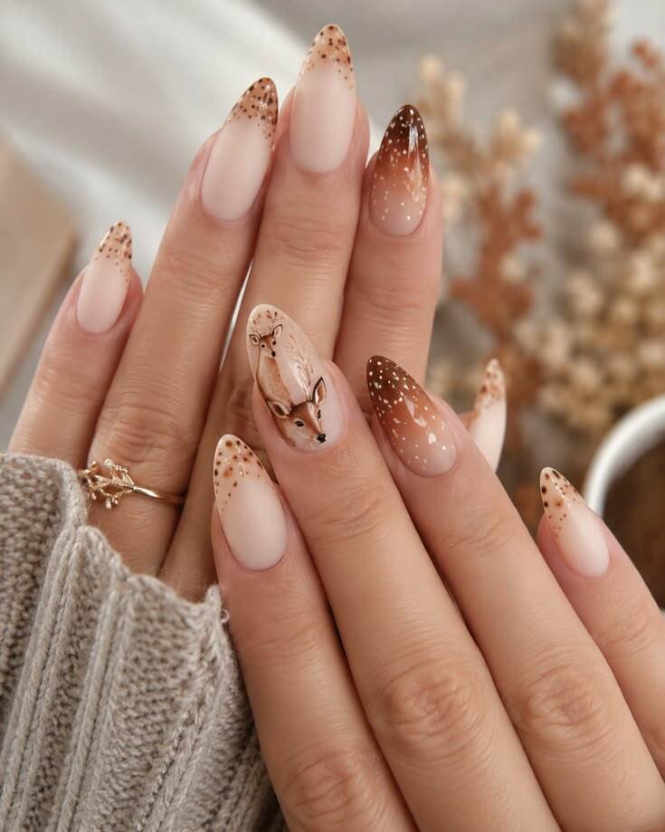 Deer Print Nails 27