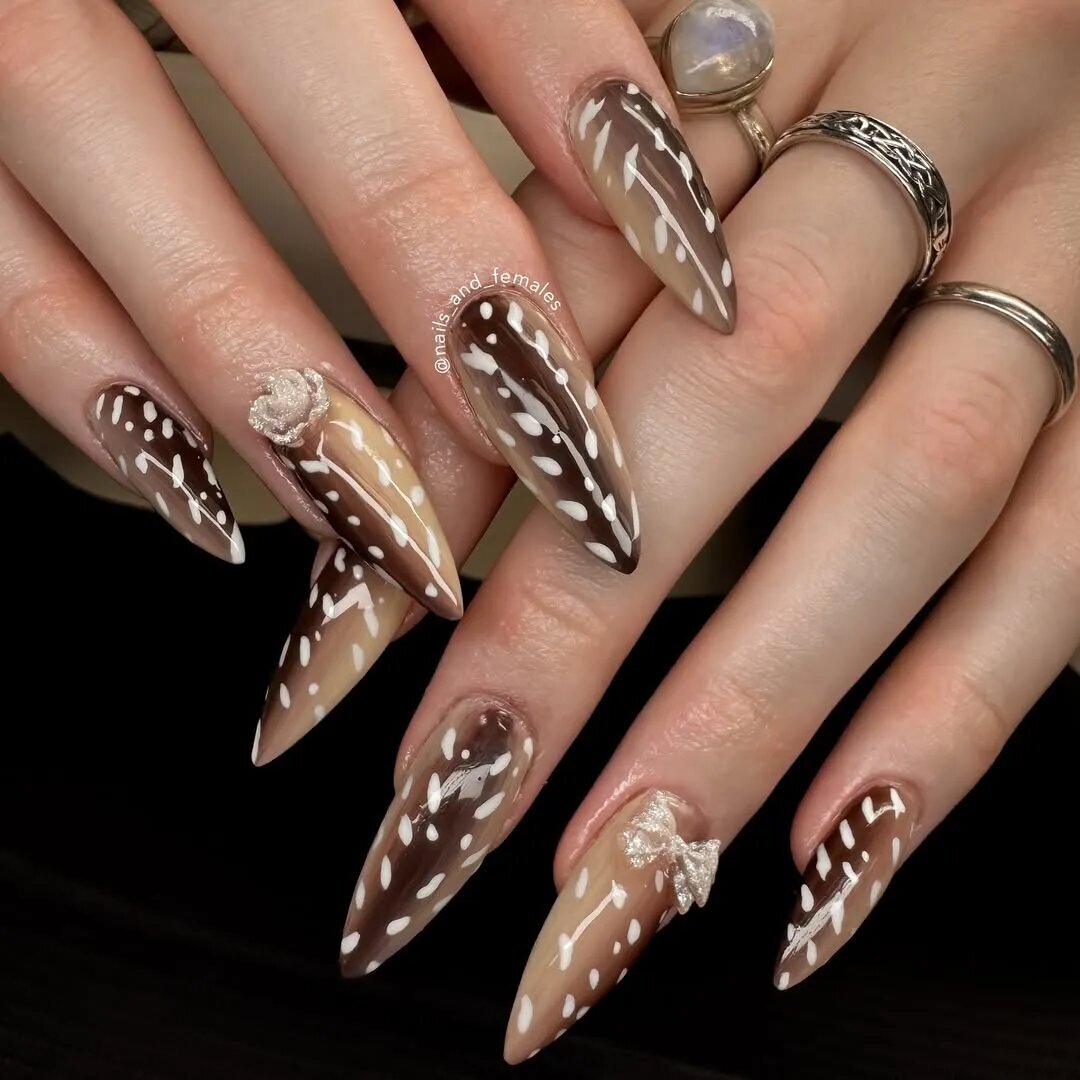 Deer Print Nails 5