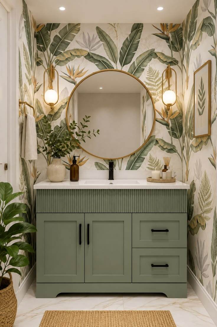 green and beige bathroom 23
