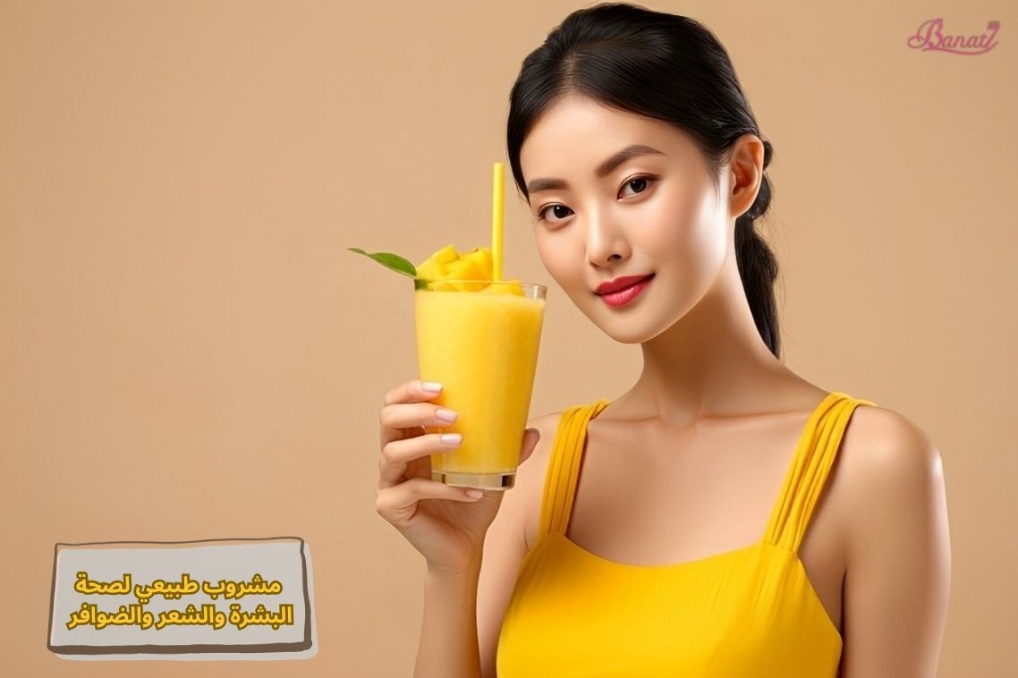 مشروب طبيعي لصحة البشرة والشعر والضوافر